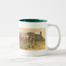 Tous à bord ! Le train de Pâques ! Tasse