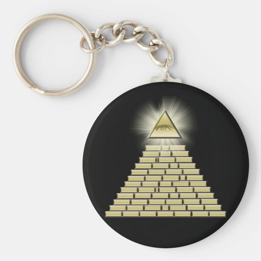 Tout l'oeil voyant Keychain Porte-clé