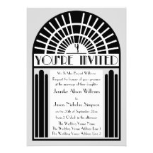 Toutes invitations audacieuses de mariage de style