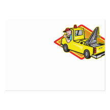 Tow Wrecker Truck Driver Thumbs Up Business Card Templates