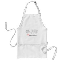 Towel Animal Lover Aprons