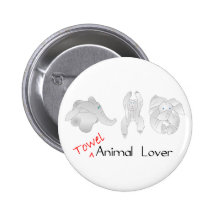 Towel Animal Lover Pin