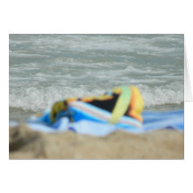 Towel on The Beach Card