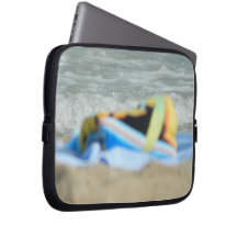 Towel on The Beach Laptop Sleeve