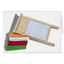TowelsWashBoard112810 Greeting Card