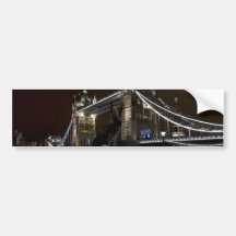 Tower Bridge And The Girl and Dolphin Statue Bumper Sticker