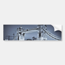 Tower Bridge art Bumper Sticker