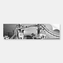 Tower Bridge art Bumper Sticker