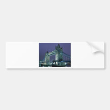 Tower Bridge at night, London, England Bumper Sticker