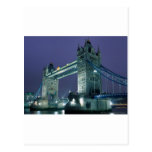 Tower Bridge at night, London, England Post Cards