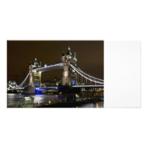 Tower Bridge at night Photo Cards