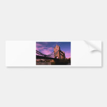 tower bridge Colourful Image Bumper Stickers