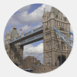Tower Bridge In London England Round Sticker