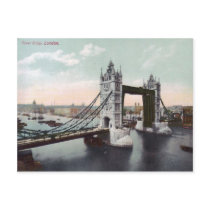 Tower Bridge London Vintage Postcard