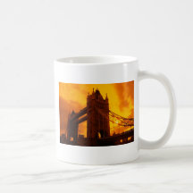 Tower Bridge Orange Light Coffee Mug