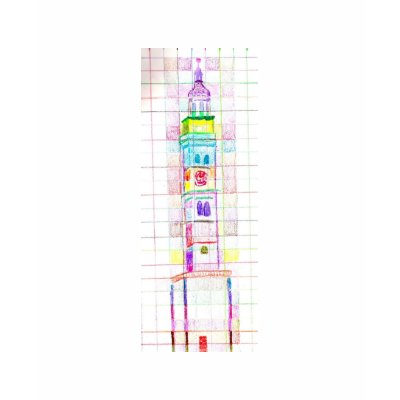 Tower Drawing Tee Shirts by chemistrycourtney