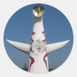 Tower of the sun in Osaka 丸形シール・ステッカー