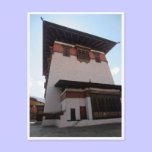 tower paro dzong postcards