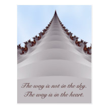 Towering Tree Motivational Buddha Quote Postcard
