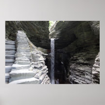 Towering Waterfall Watkins Glen Posters