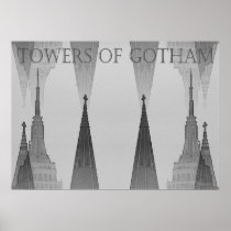 "Towers of Gotham" NYC 2006 Poster