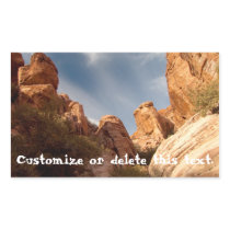 Towers of Red Rock; Customizable Rectangular Stickers