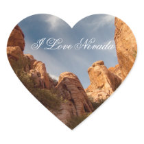 Towers of Red Rock; Nevada Souvenir Sticker
