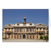 Town Hall at Troyes France Greeting Card