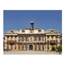 Town Hall at Troyes France Postcard