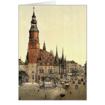 Town hall, Breslau, Silesia, Germany (i.e., Wrocla Greeting Cards