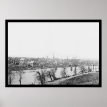 Town of Fredericksburg, VA 1863 Poster