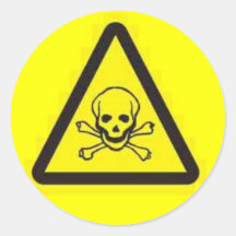toxic_hazard adhésif rond