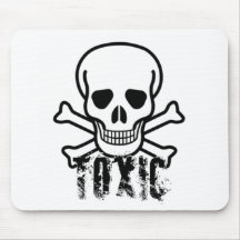 Toxic skull mouse pads