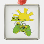 toxic video game pad controller christmas ornament