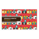 Toy Cameras (Red) Business Card