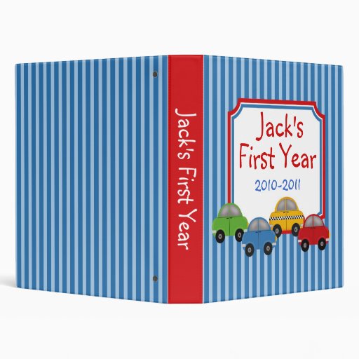 Toy Cars Baby Photo Album Binder