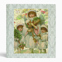 Toy Christmas Angel 3 Ring Binders