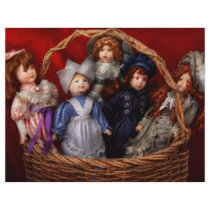 Toy - Dolls - A basket of Victorian dolls Personalized Flyer