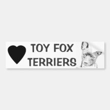Toy Fox Terrier Bumper Sticker