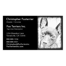 Toy Fox Terrier Business Cards