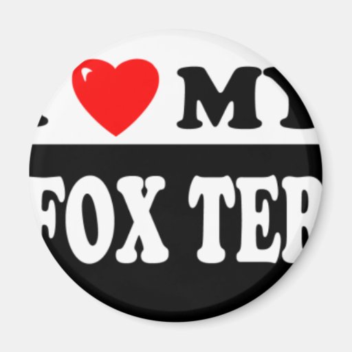 TOY FOX TERRIER REFRIGERATOR MAGNET