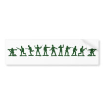 Toy Green Army Men Bumper Stickers