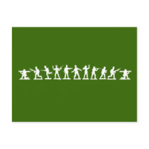 Toy Green Army Men Post Card