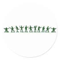 Toy Green Army Men Sticker