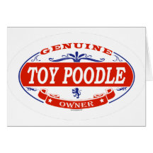 TOY POODLE_ GREETING CARD
