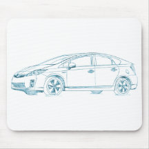 Toy Prius Gen3 2010+ Mouse Pads