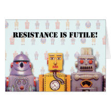 Toy Robot Custom Birthday Card