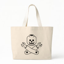 toy skull and crossbones tote bag