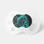 Toy Soldier in Black and Aqua pacifiers