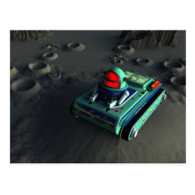 Toy Space Tank 2 Postcard